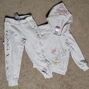 Disney Princess Tinkerbell Gray 3T Sweat Set